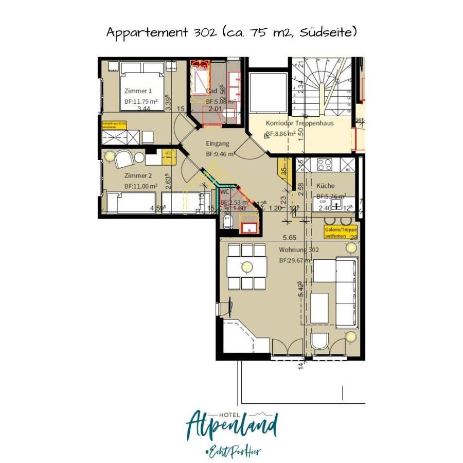 Hotel Alpenland Gstaad Eksteriør bilde